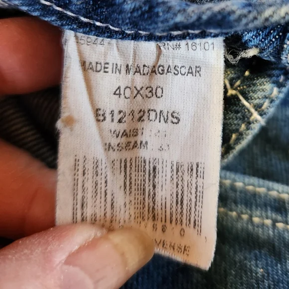 Mens Berne Denim Overalls Sz 40x30 - Picture 5 of 5